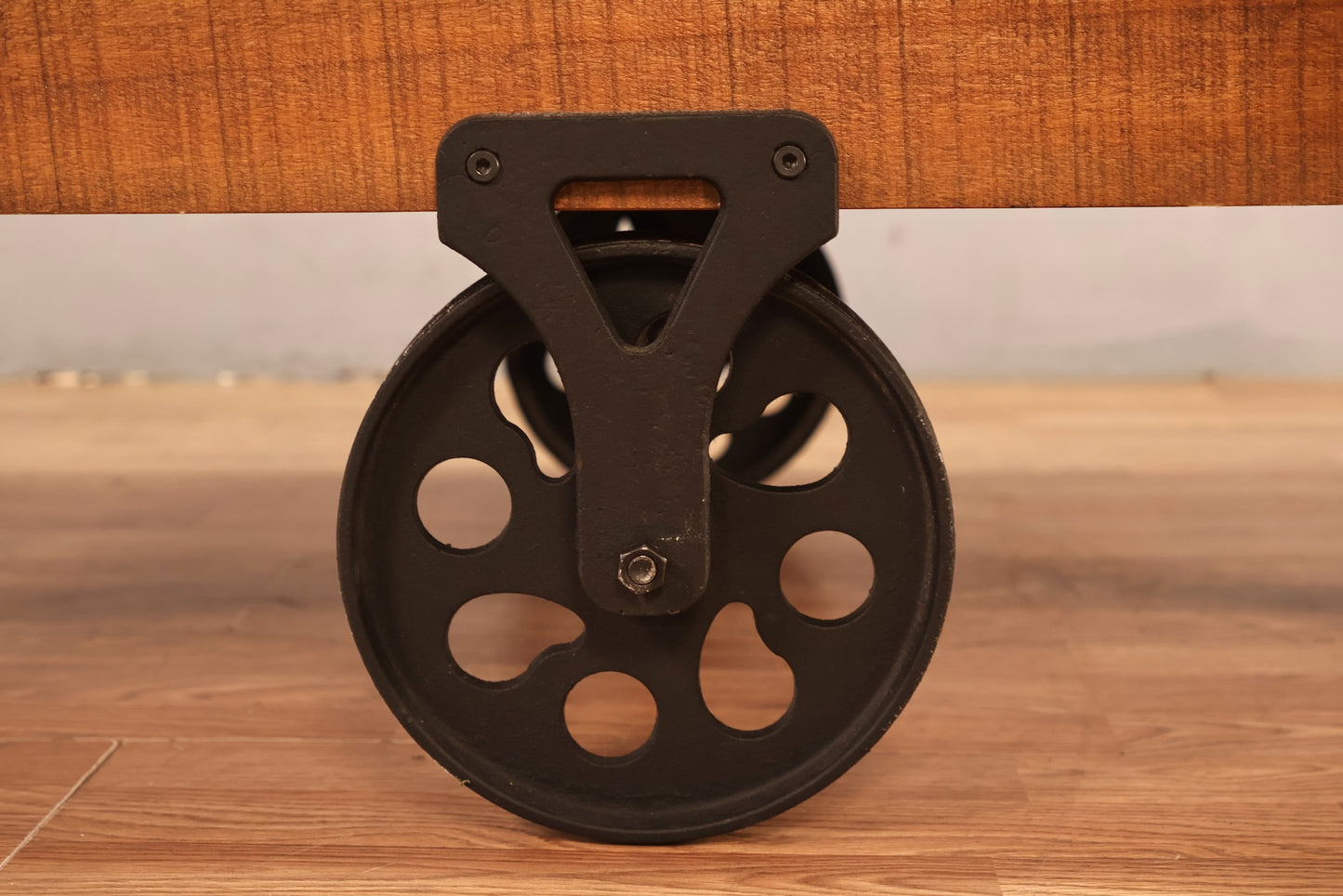 Large Industrial Rolling Coffee Table - ONLINE ONLY