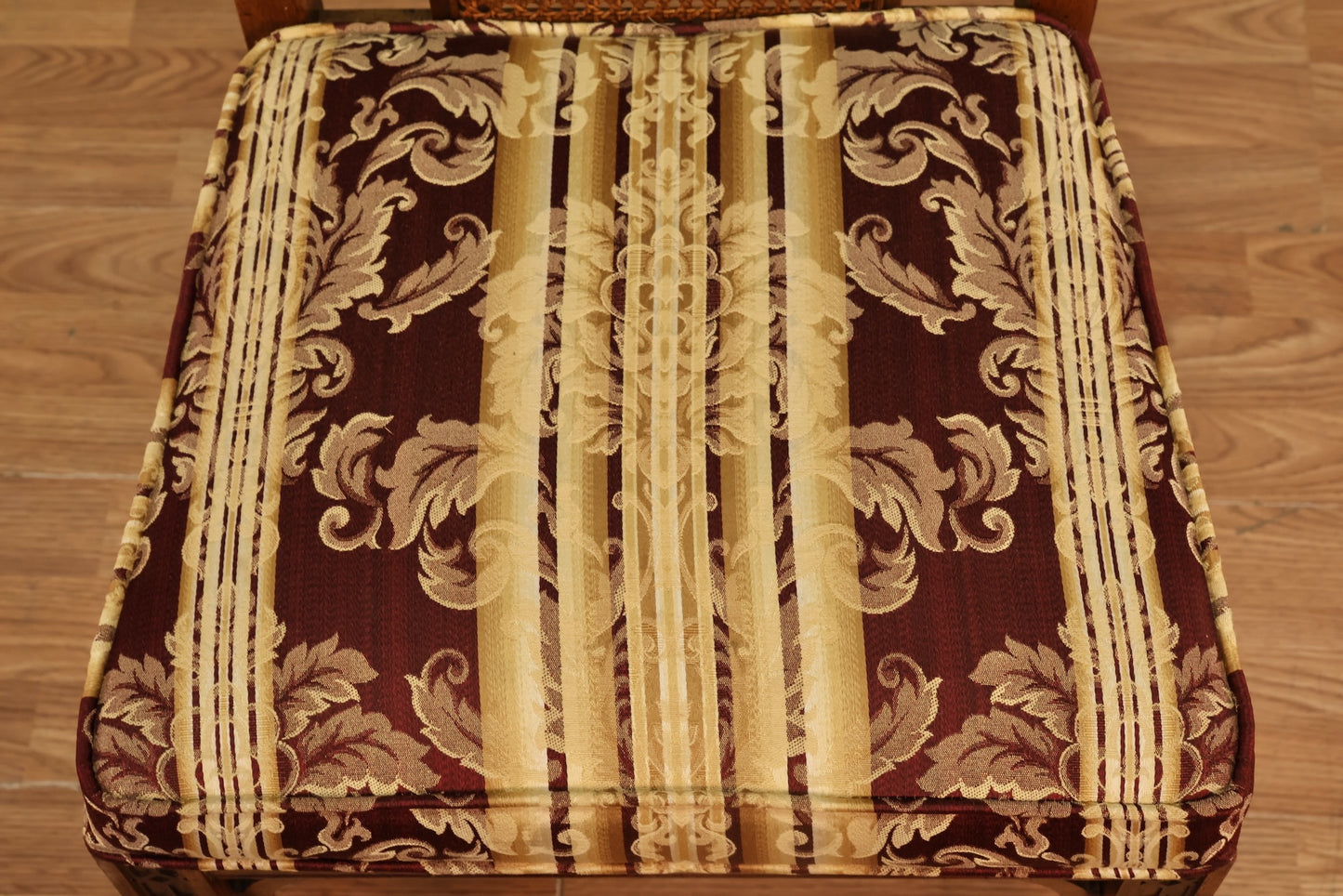 Chinoiserie-Style Walnut & Cane Side Chair - ONLINE ONLY