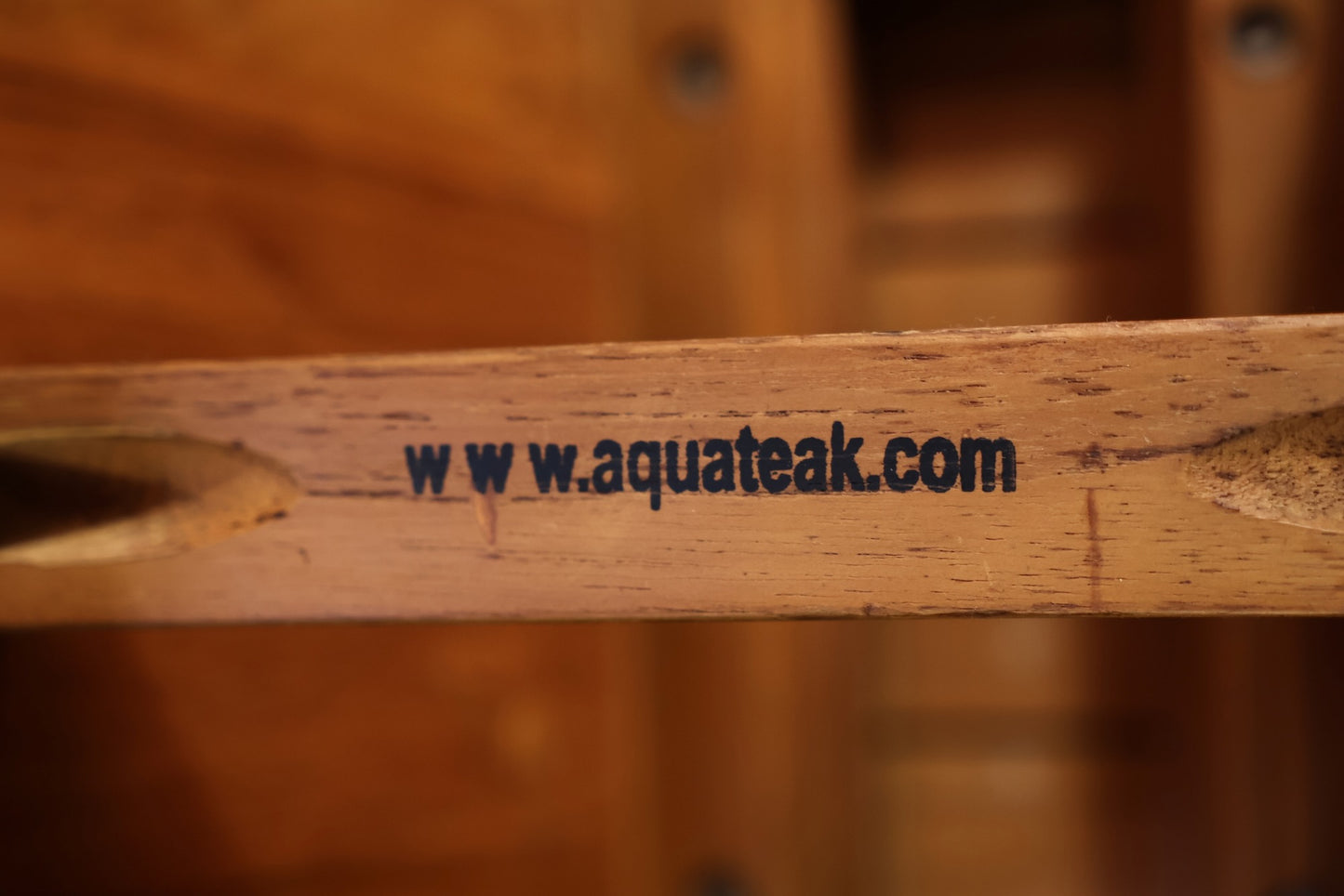 Small Teak Sauna Bench