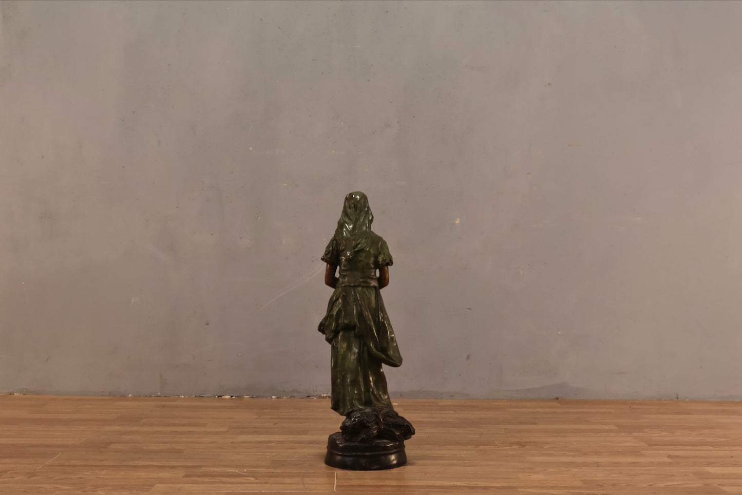 Antique "L'Angelus" Bronze Statue - ONLINE ONLY