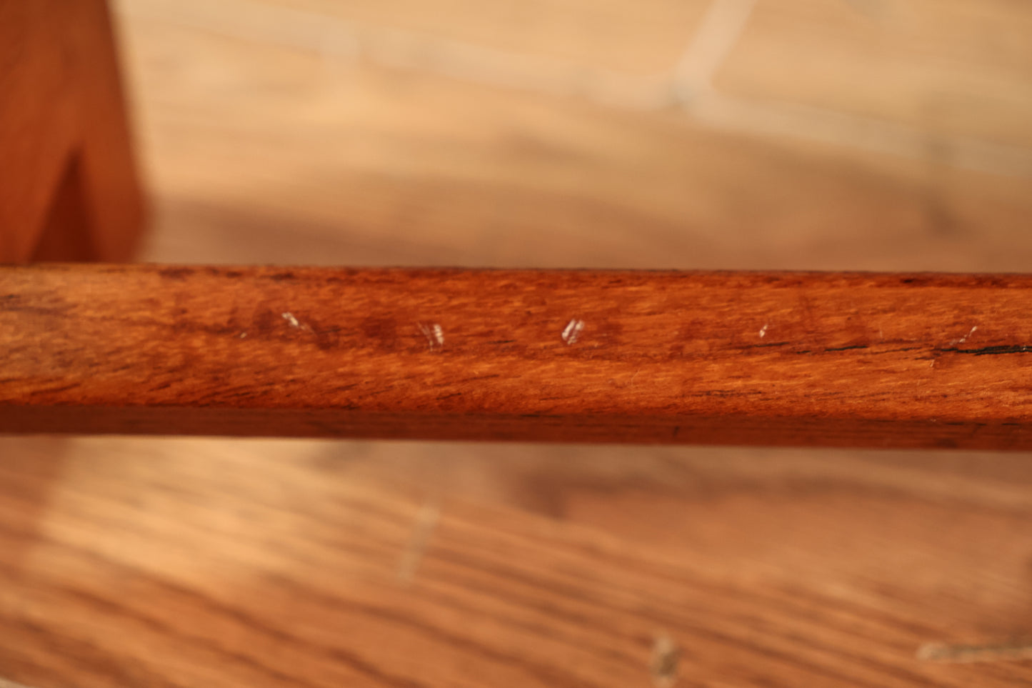 Teak Sling Magazine Rack