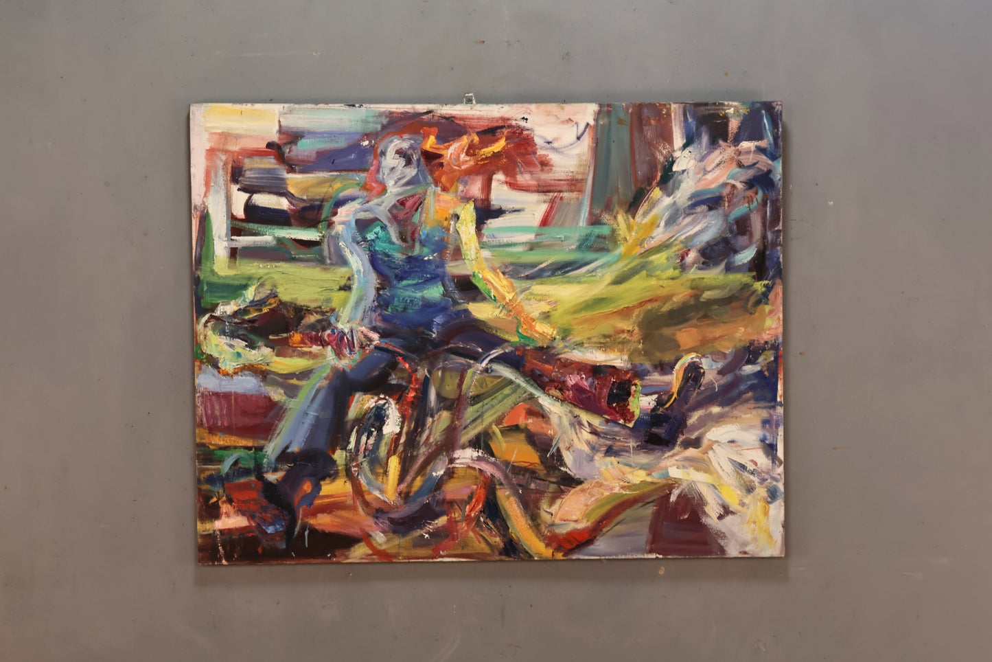 Large "Bike Ride" Painting