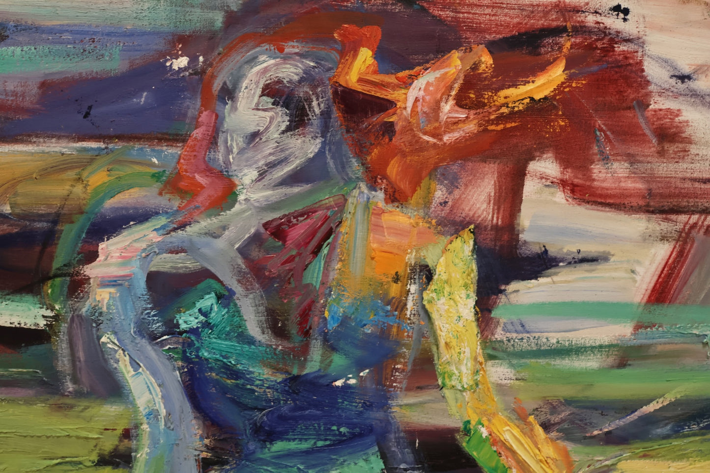 Large "Bike Ride" Painting