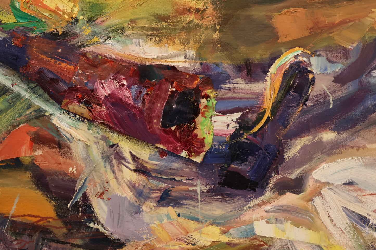 Large "Bike Ride" Painting