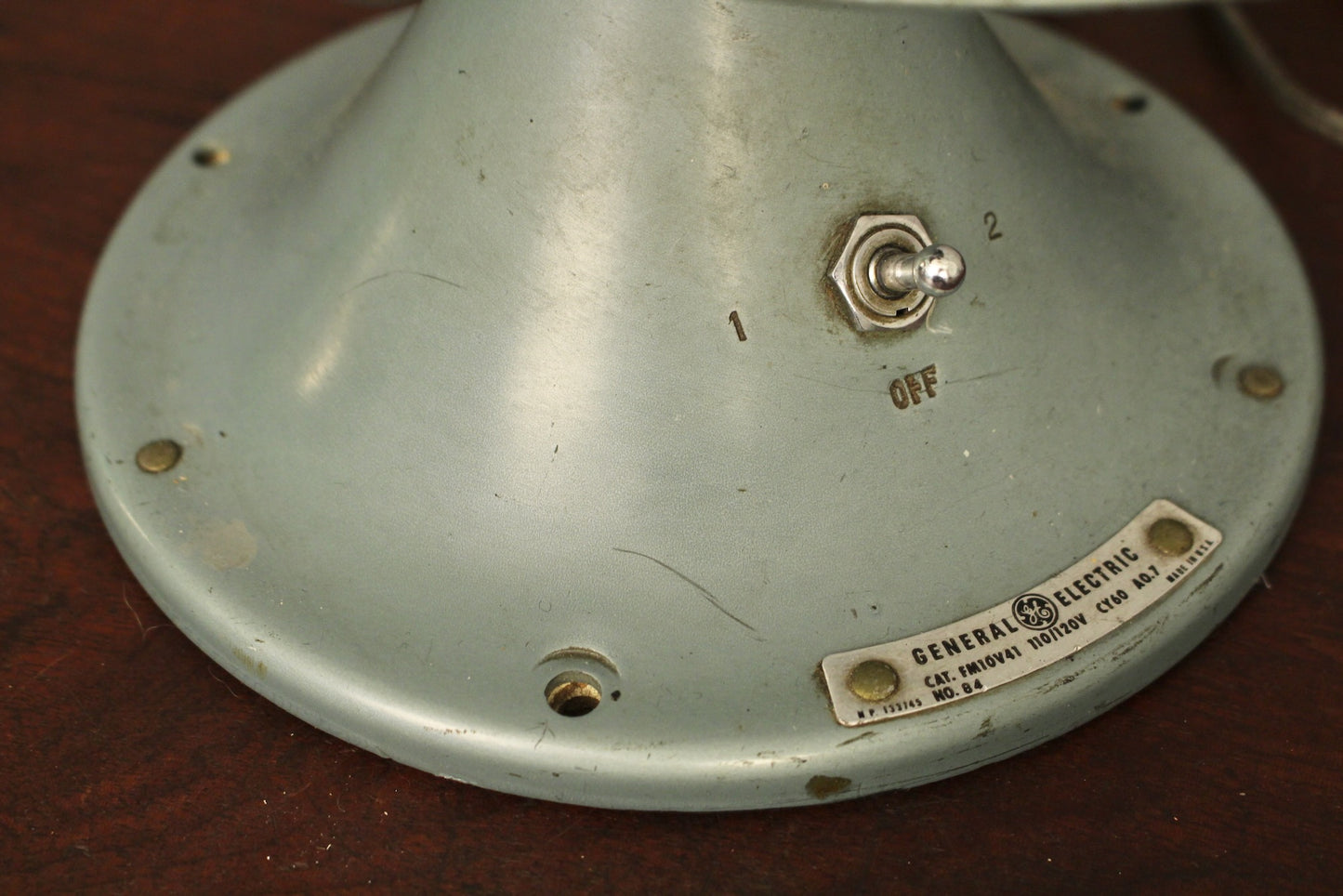 General Electric Ice Blue Table Fan