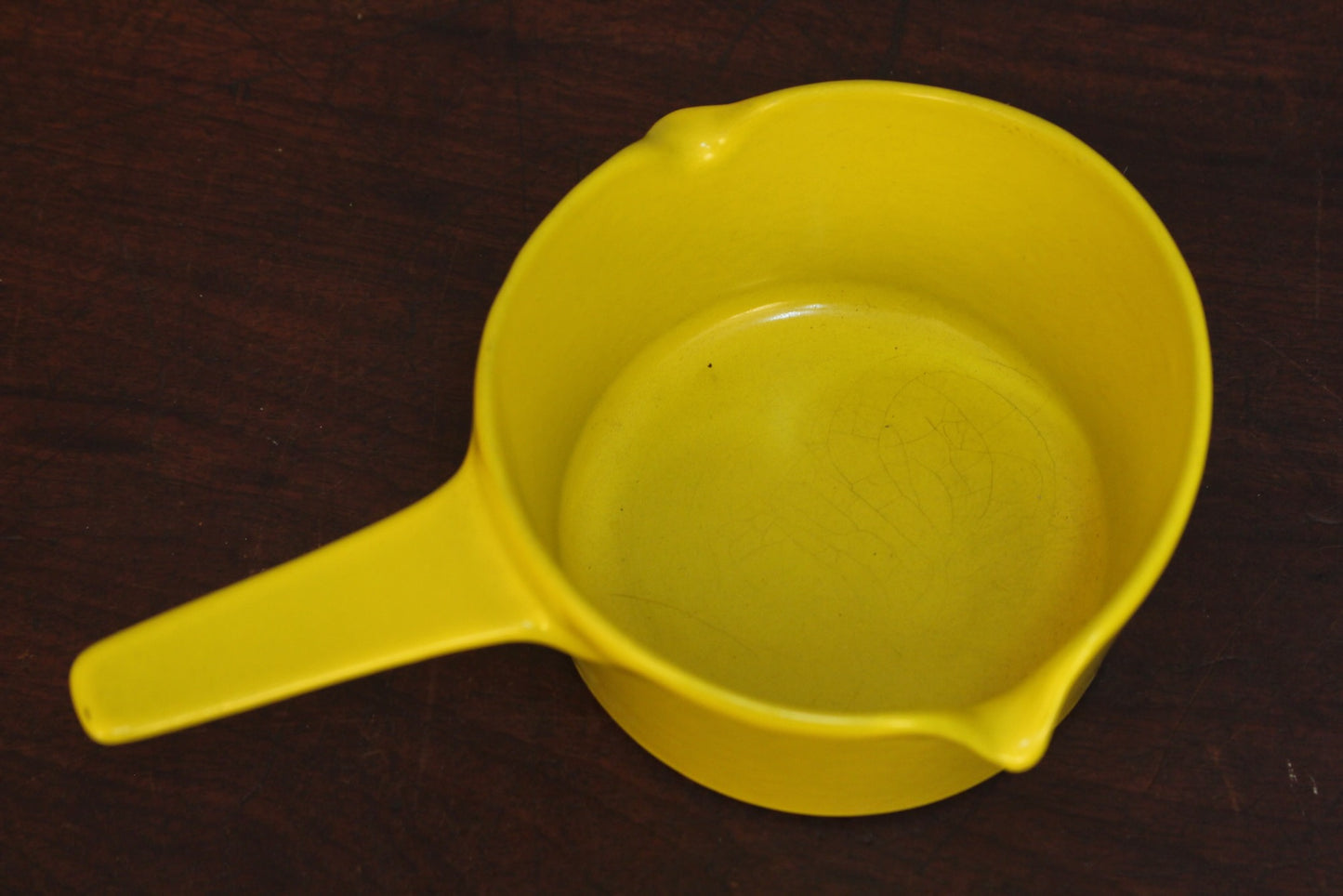 Copco Cast Iron Yellow Sauce Pot & Saucer