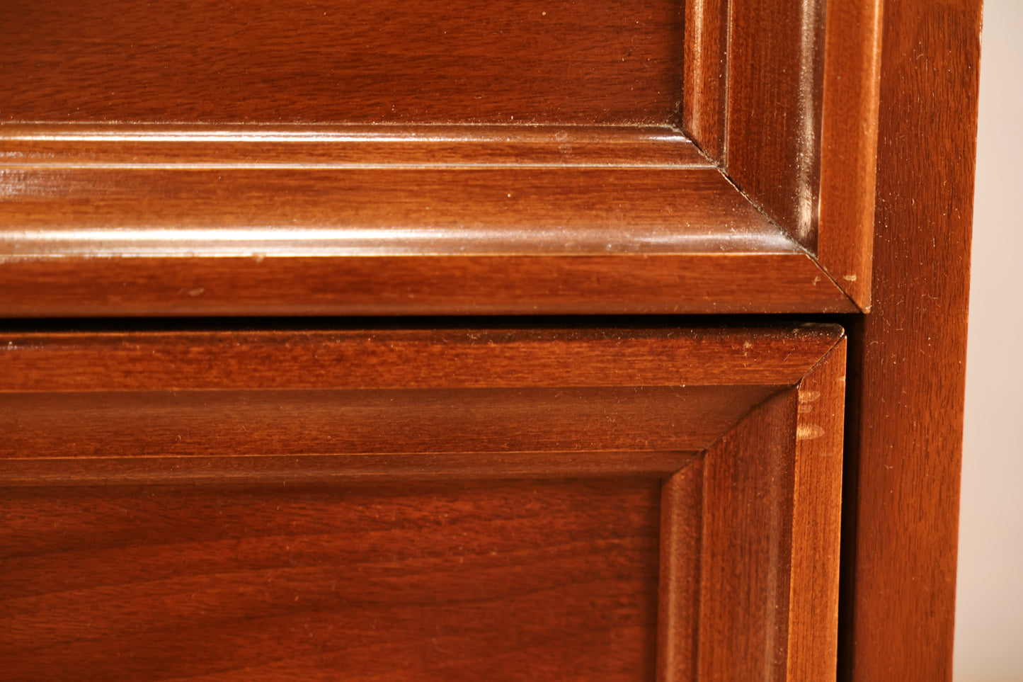 Mid Century Walnut 2-Drawer Nightstand