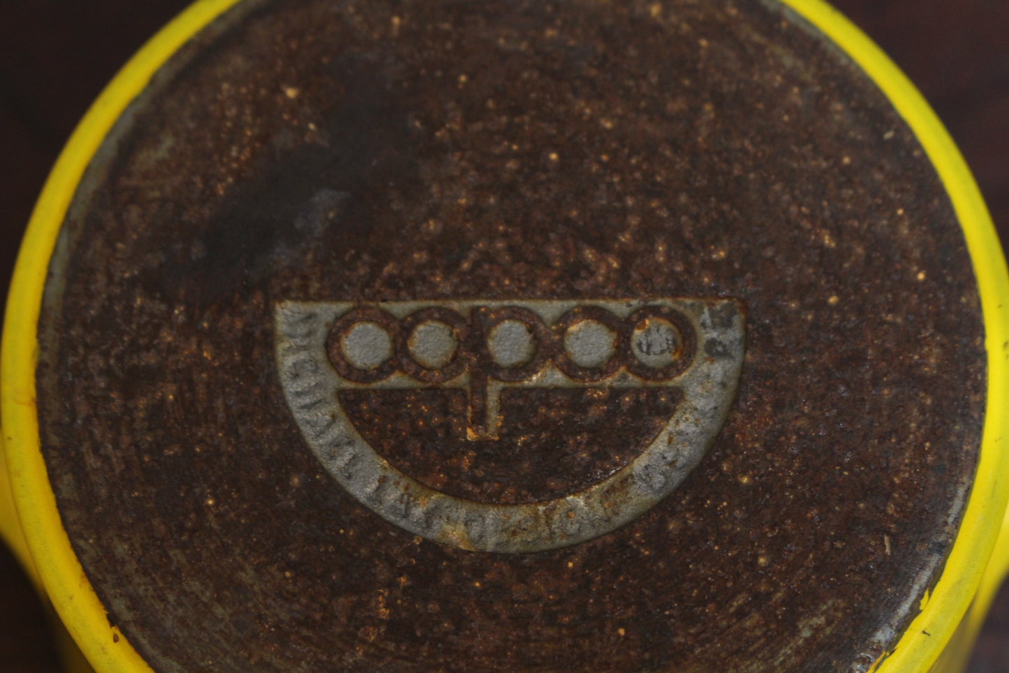 Copco Cast Iron Yellow Sauce Pot & Saucer
