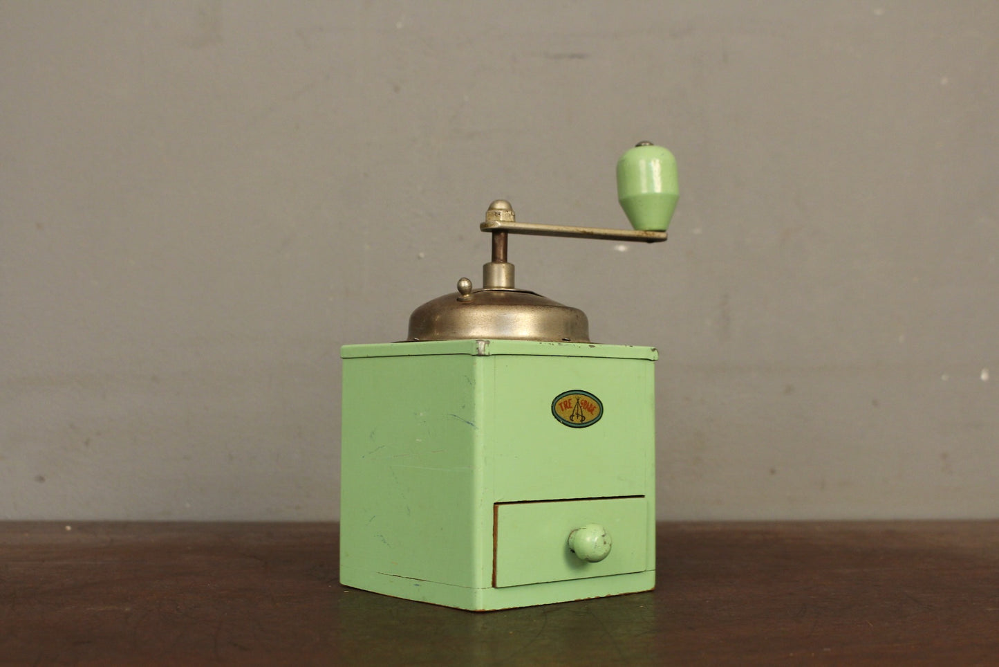Italian Mint Wooden Coffee Grinder
