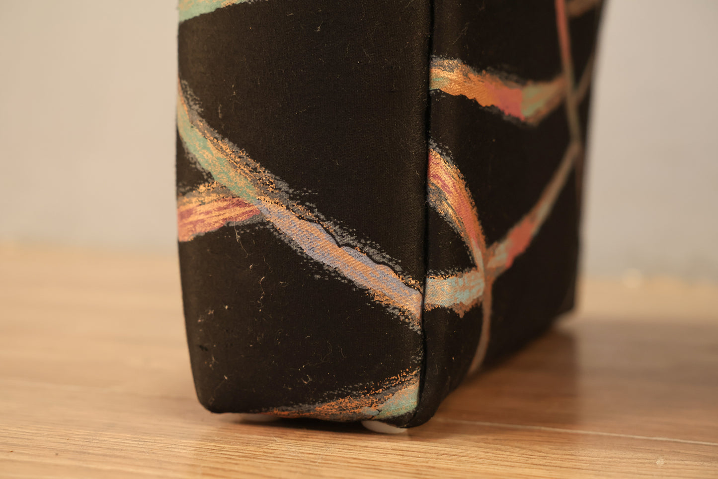 1980s Abstract Pastel Waterfall Bench