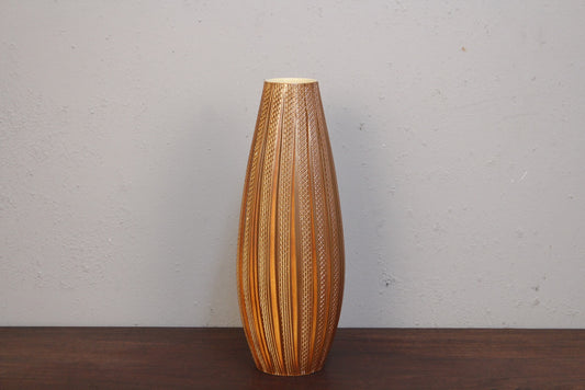 Mid Century Copper Ceramic Vase