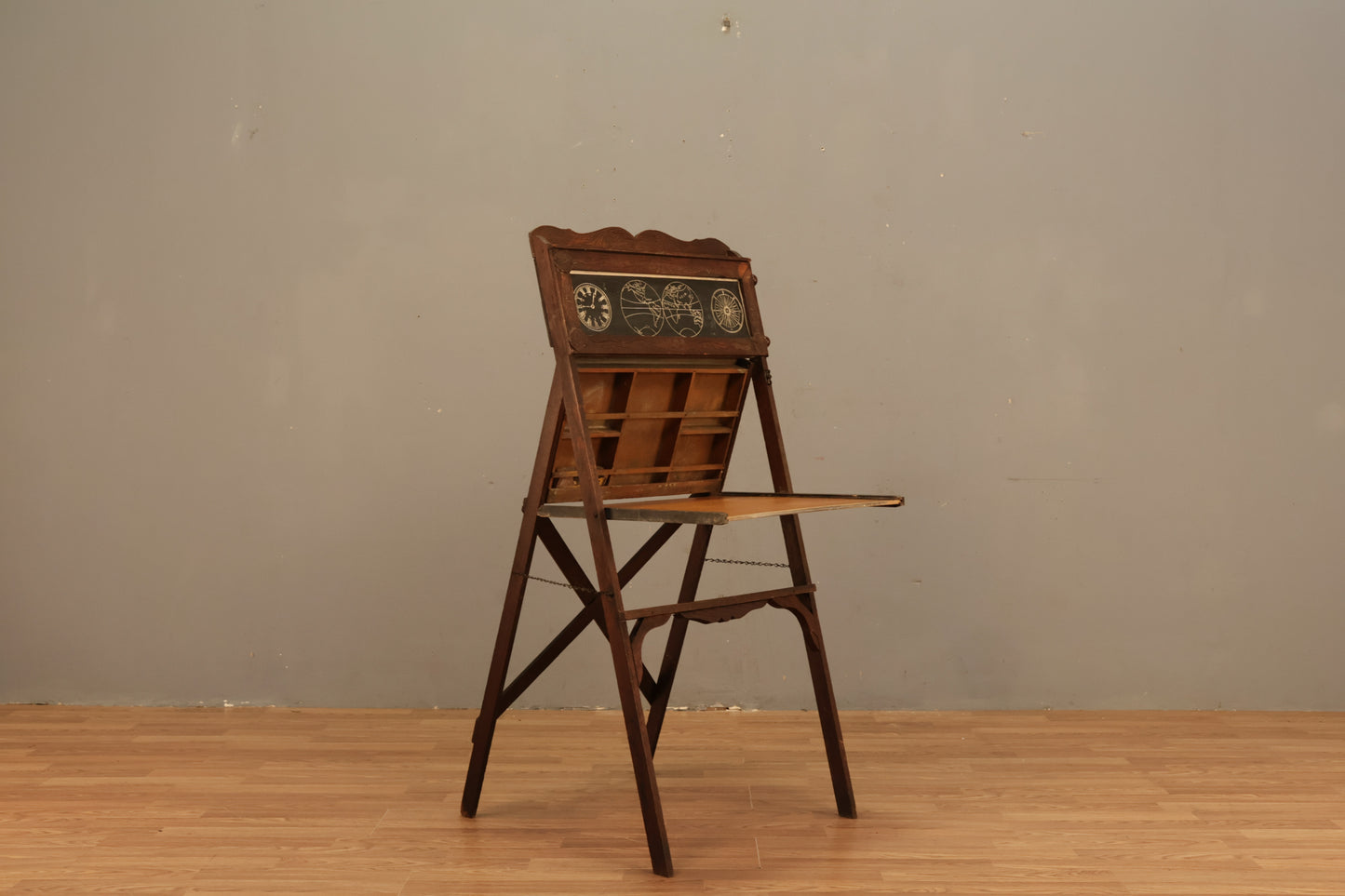 Antique Child's Folding Chalkboard Desk - ONLINE ONLY