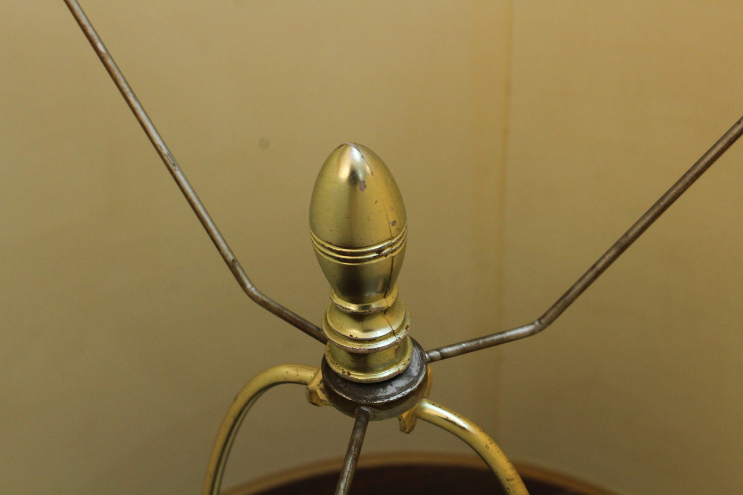 Extra-Tall Gold Plaster Table Lamp