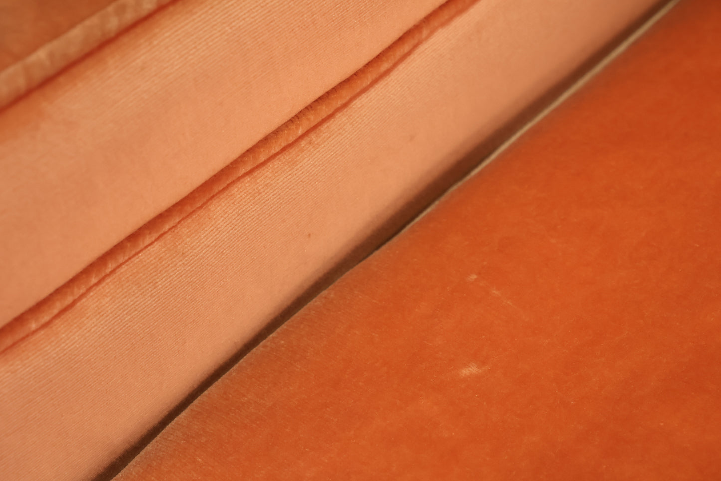 Apricot Velveteen Loveseat