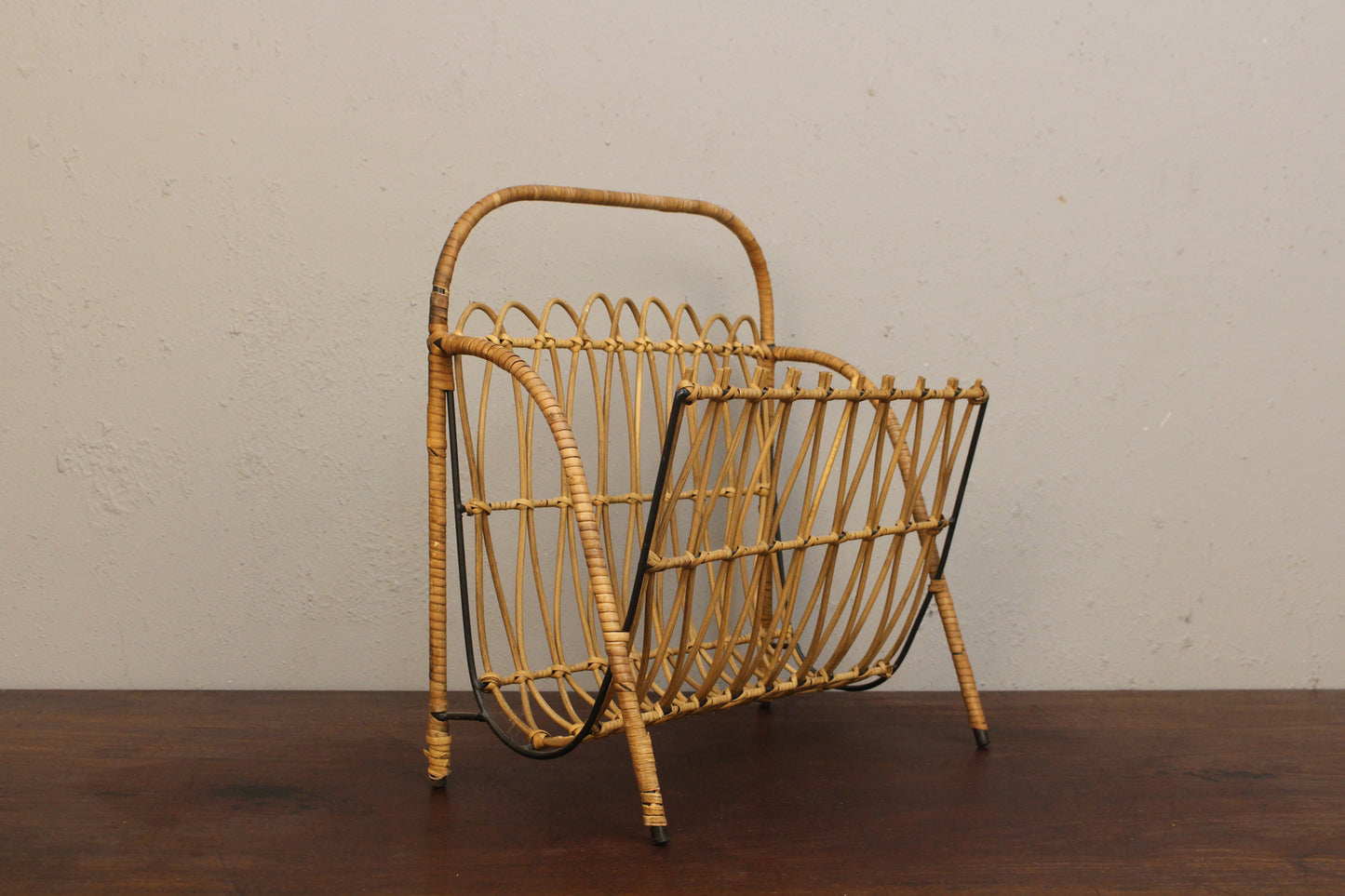 Rattan Magazine Rack