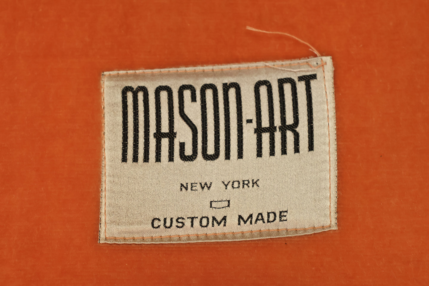 Apricot Velveteen Loveseat