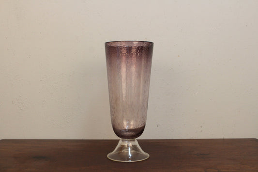 Amethyst Bubble Glass Vase