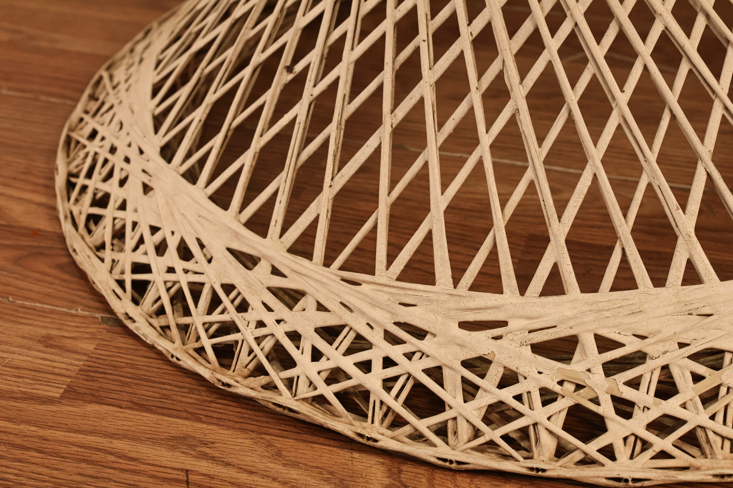 Mid Century White Spun Fiberglass & Glass Dining Table - ONLINE ONLY