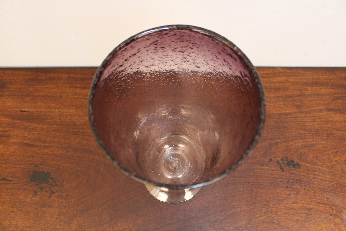 Amethyst Bubble Glass Vase