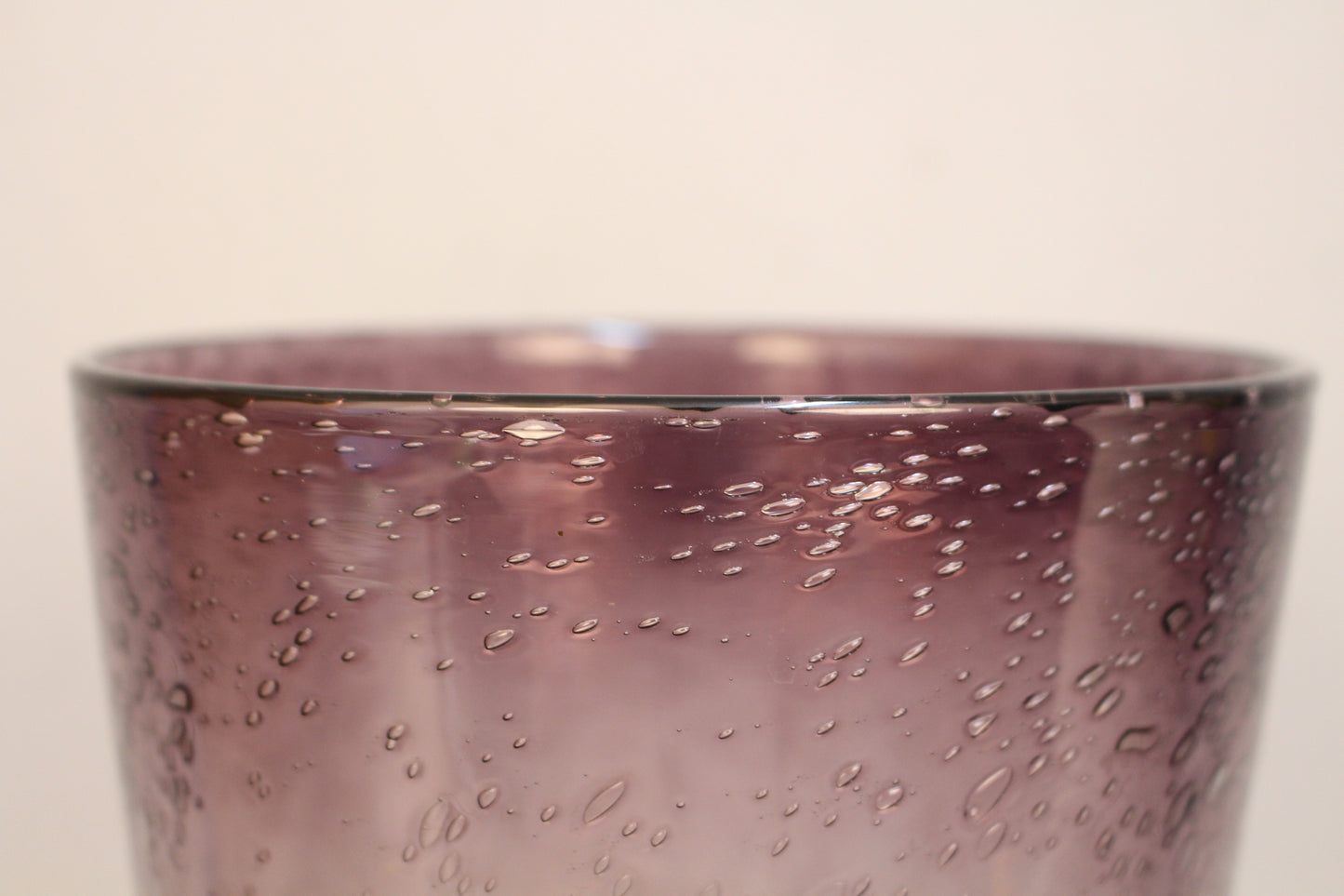 Amethyst Bubble Glass Vase