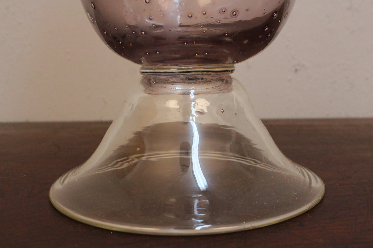 Amethyst Bubble Glass Vase