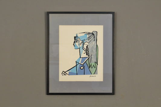 "Portrait of Sylvette David in a Green Chair" Picasso Print