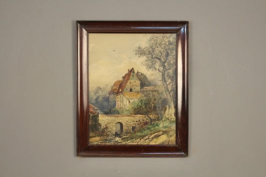 "English Countryside" Watercolor Painting