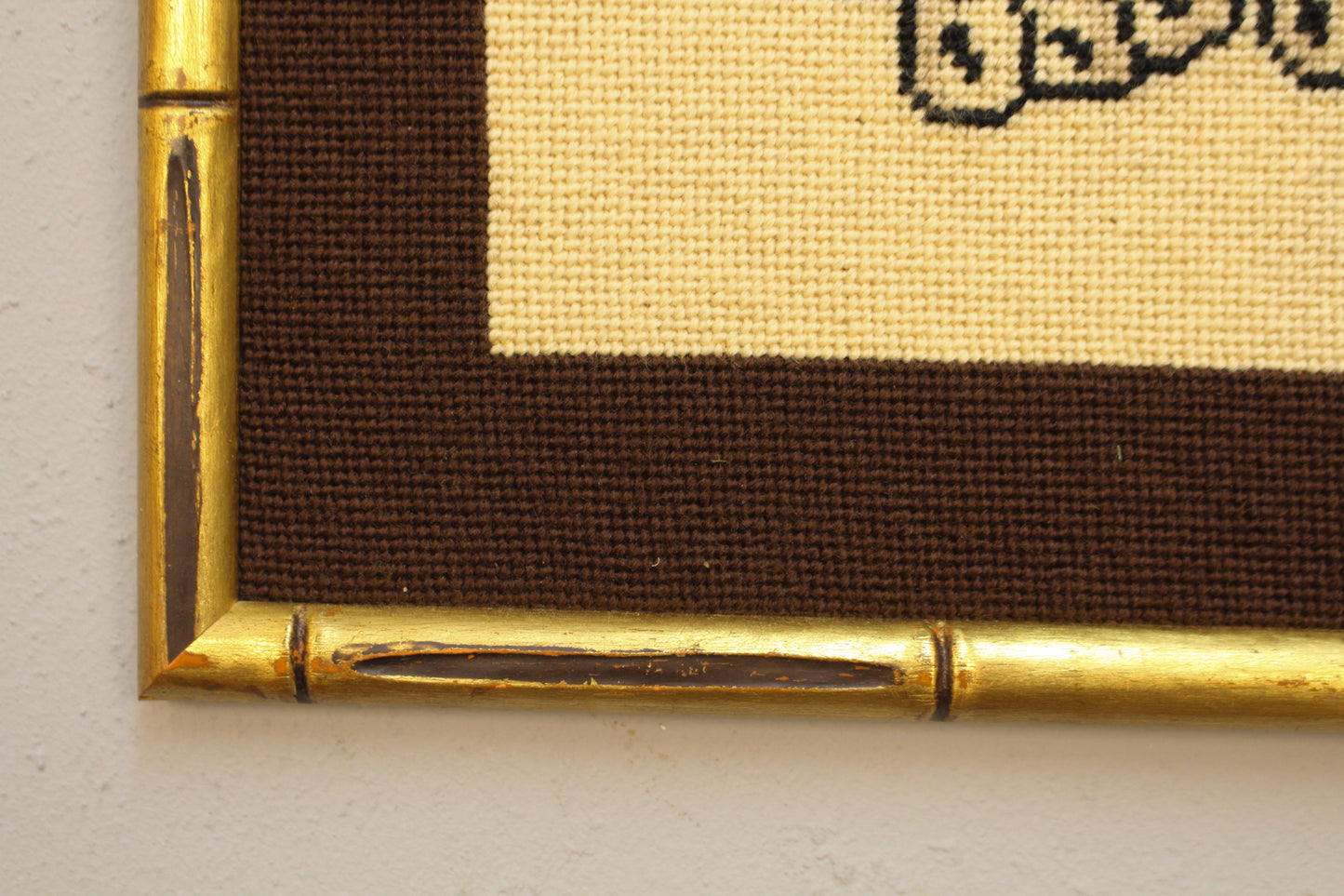 Framed Cheetah Cross-Stitch
