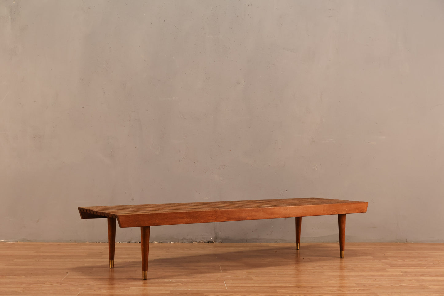 Mid Century Walnut Slatted Coffee Table