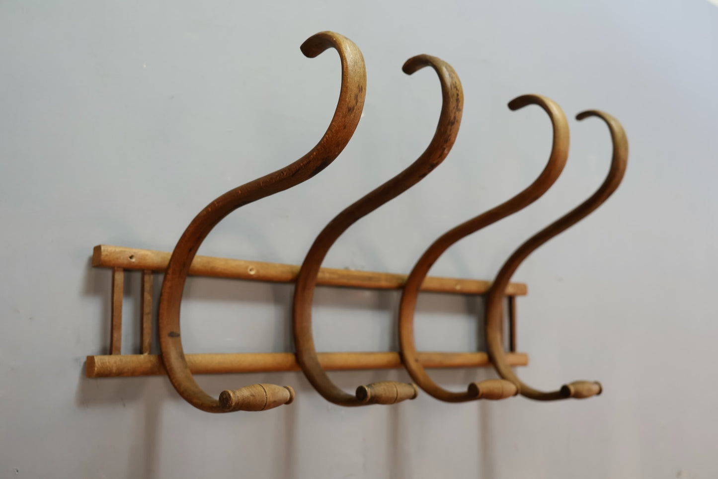 Bentwood Wall-Mounted Coat Rack