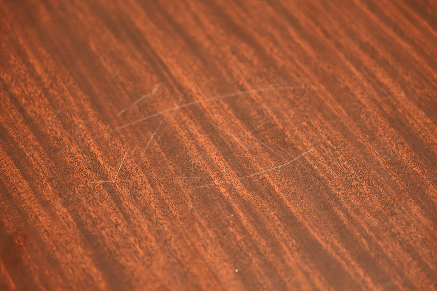 Atomic Laminate & Brass Stepback Table