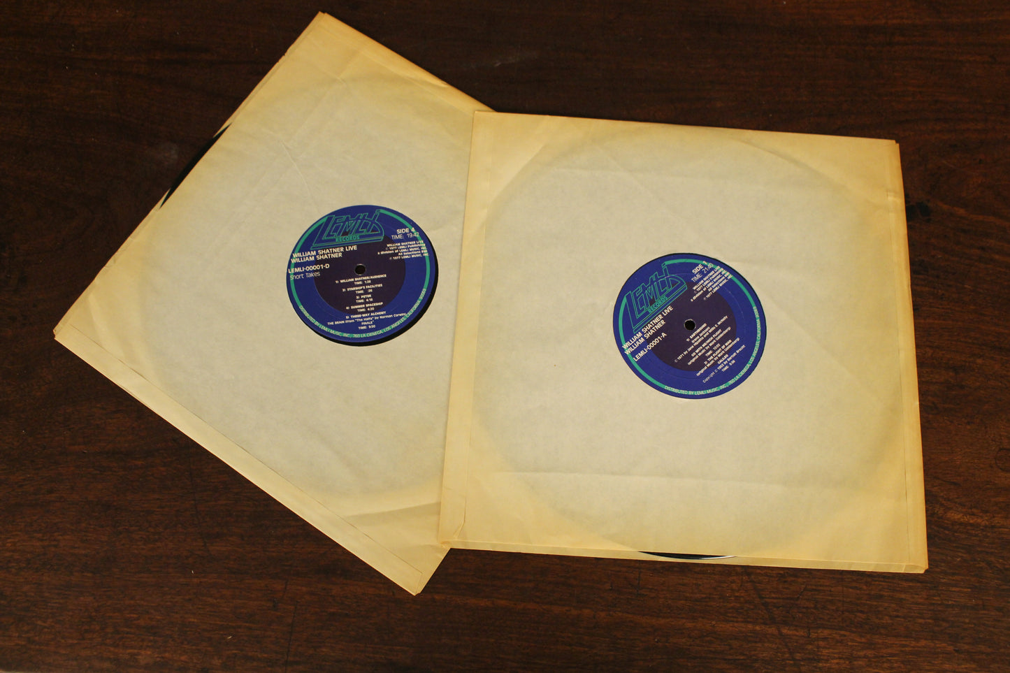 William Shatner "Live" 1977 2xLP