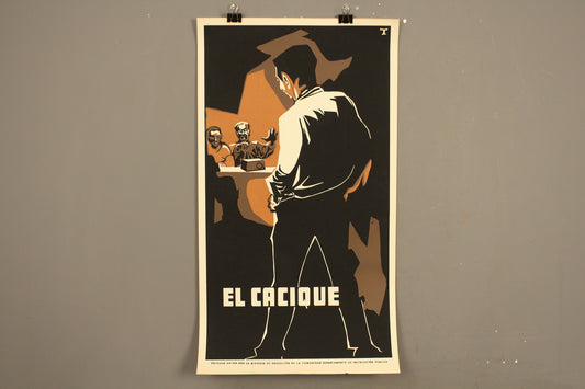"El Cacique" 1959 Silkscreen Movie Poster