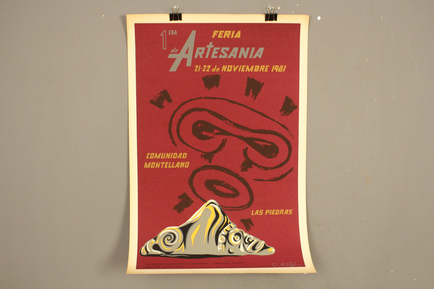 "Feria de Artesanía" 1981 Silkscreen Poster
