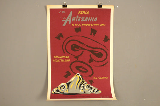 "Feria de Artesanía" 1981 Silkscreen Poster
