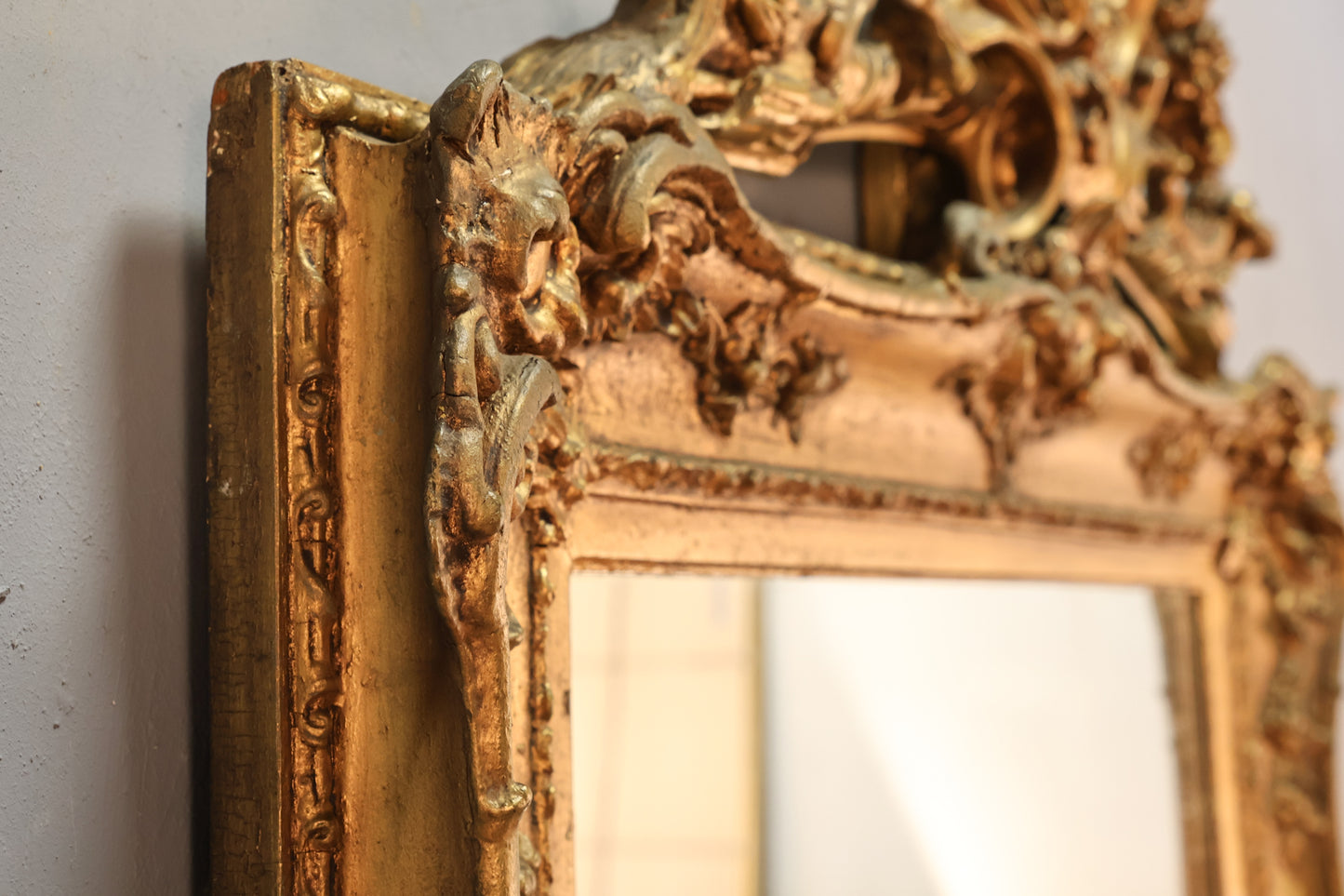 Large Ornate Gilded Mirror