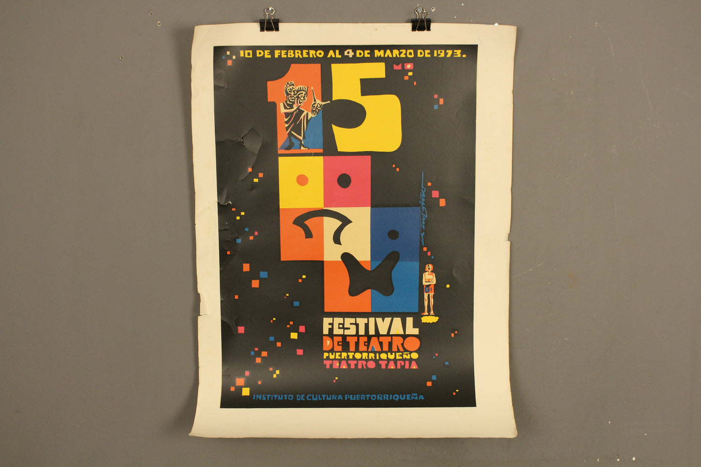 "Festival de Teatro" 1973 Silkscreen Poster