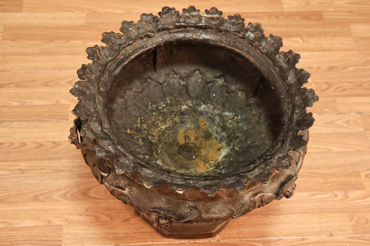 Ornate Bronze Jardiniere
