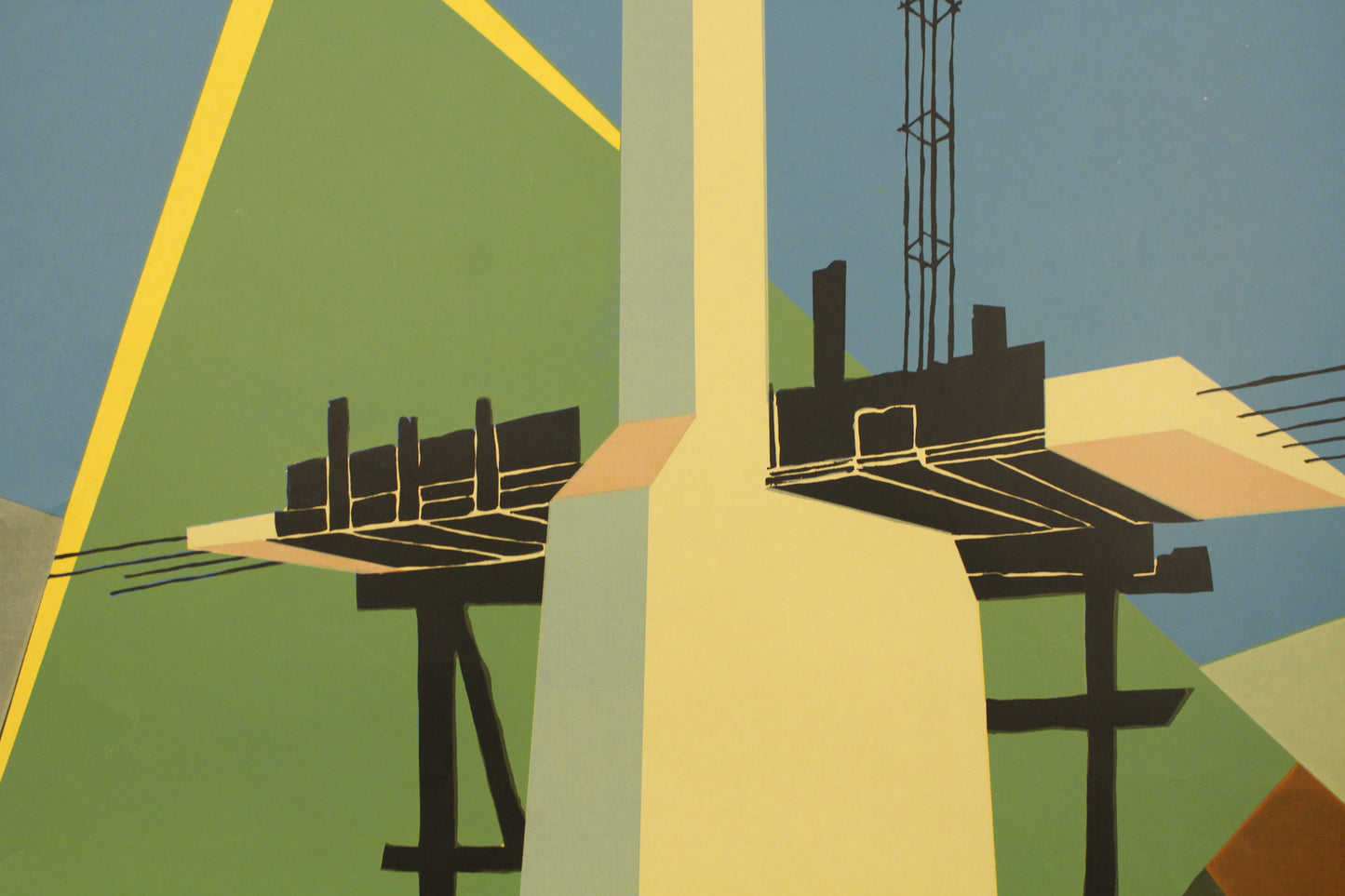 "El Puente" 1951 Silkscreen Movie Poster