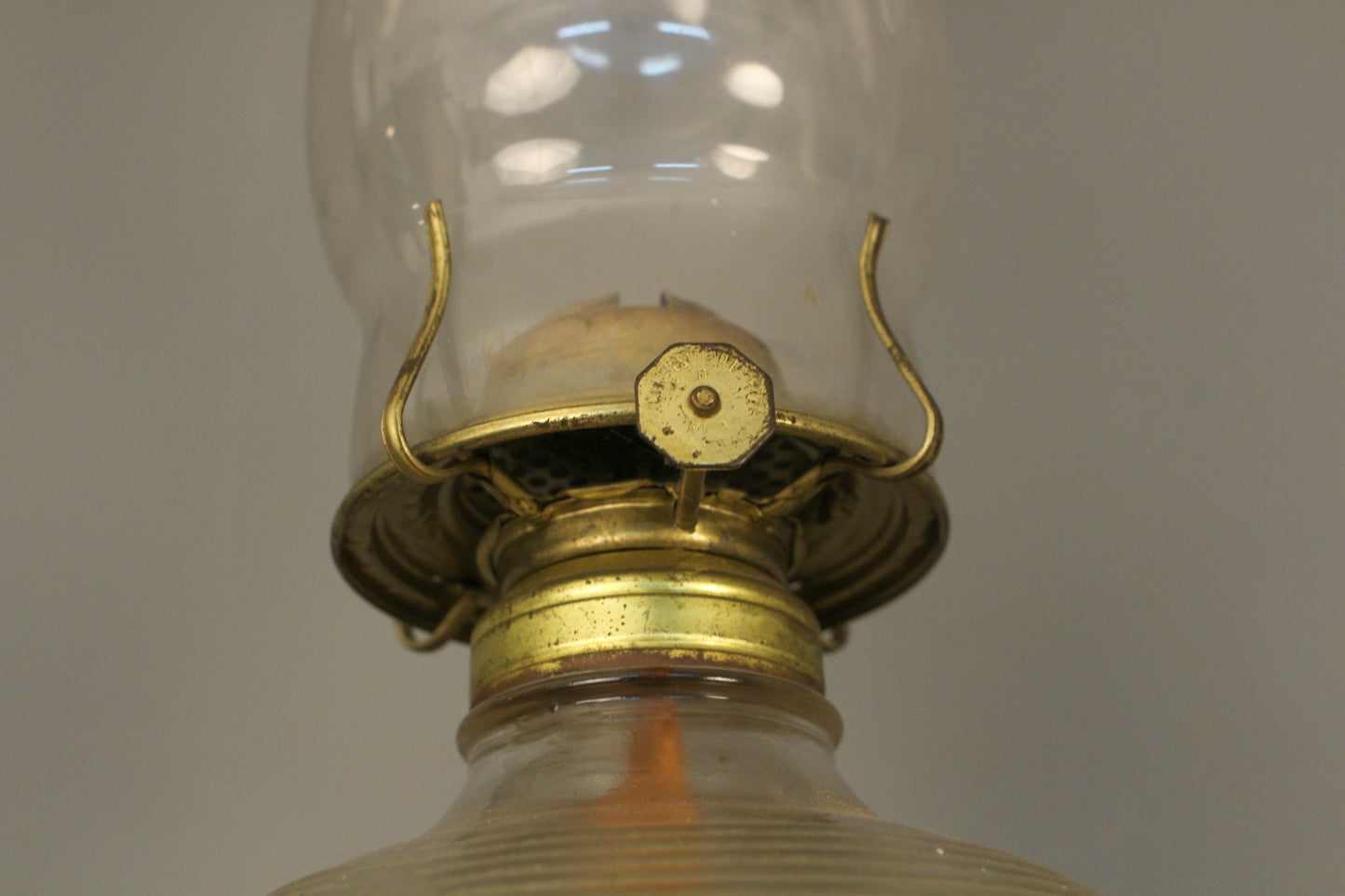 Cast Iron & Glass Oil Wall Sconce