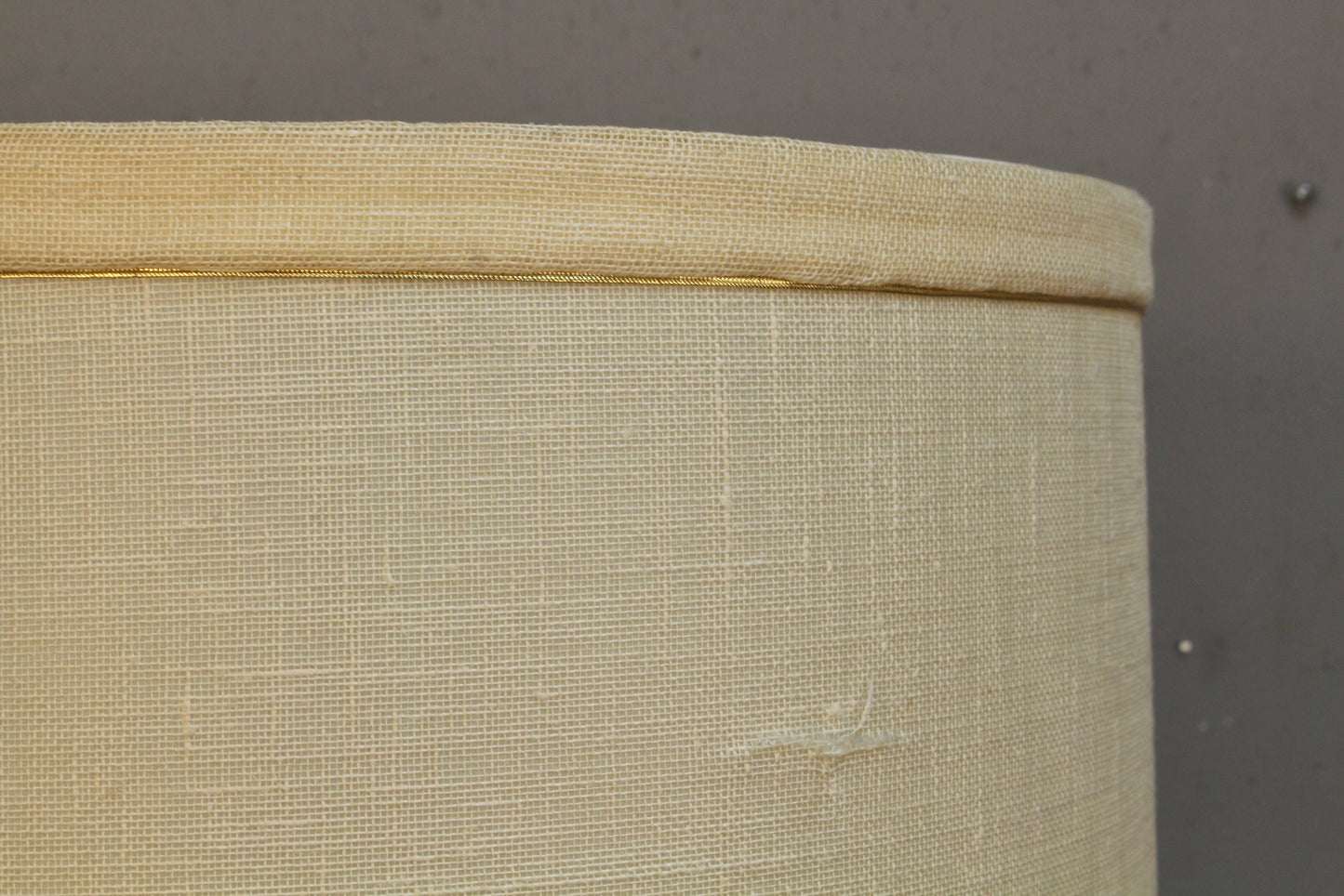 Large Raymor Striped Chalkware Table Lamp