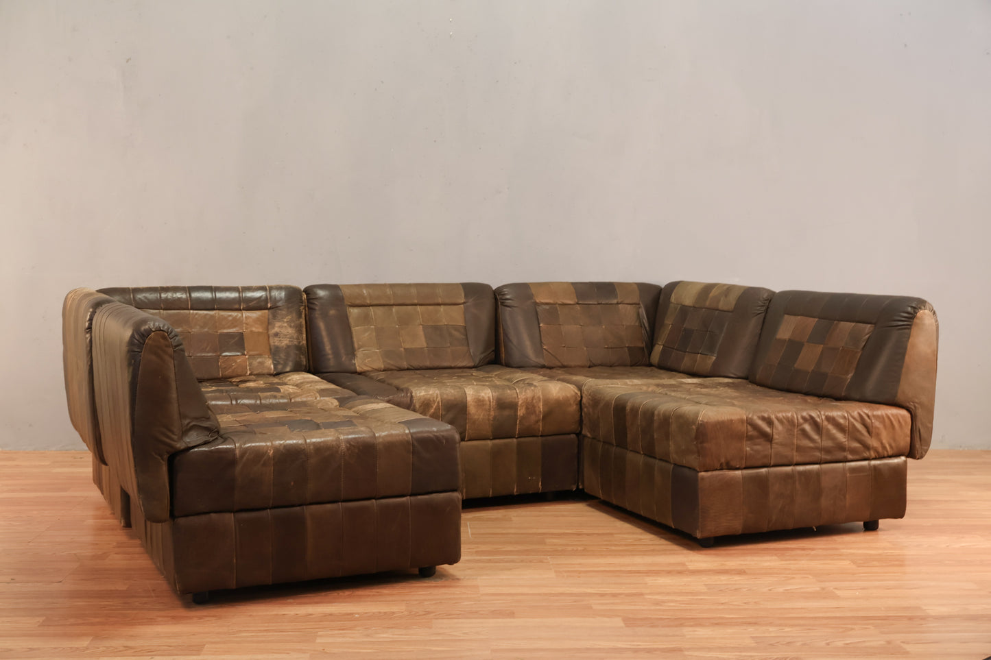 Percival Lafer Leather Patchwork Sectional Sofa - ONLINE ONLY