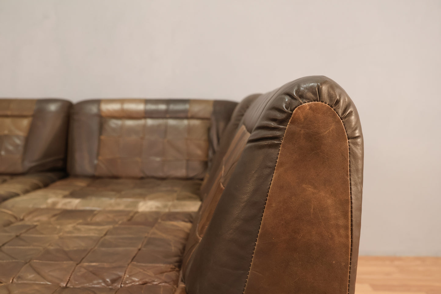 Percival Lafer Leather Patchwork Sectional Sofa - ONLINE ONLY