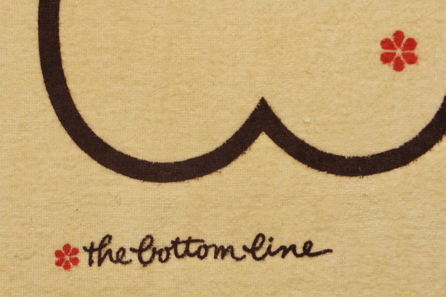 "The Bottom Line" Terrycloth Art