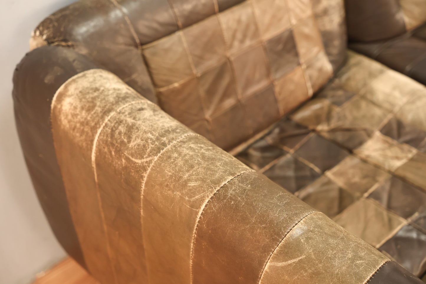 Percival Lafer Leather Patchwork Sectional Sofa - ONLINE ONLY