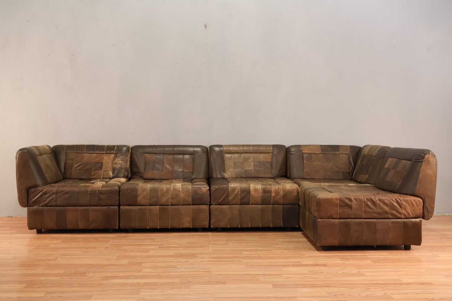 Percival Lafer Leather Patchwork Sectional Sofa - ONLINE ONLY