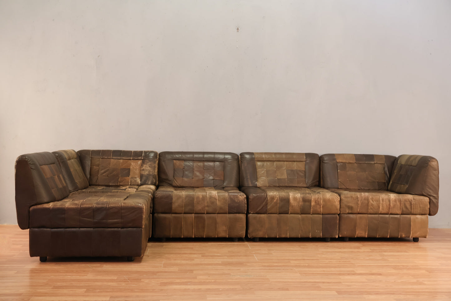Percival Lafer Leather Patchwork Sectional Sofa - ONLINE ONLY