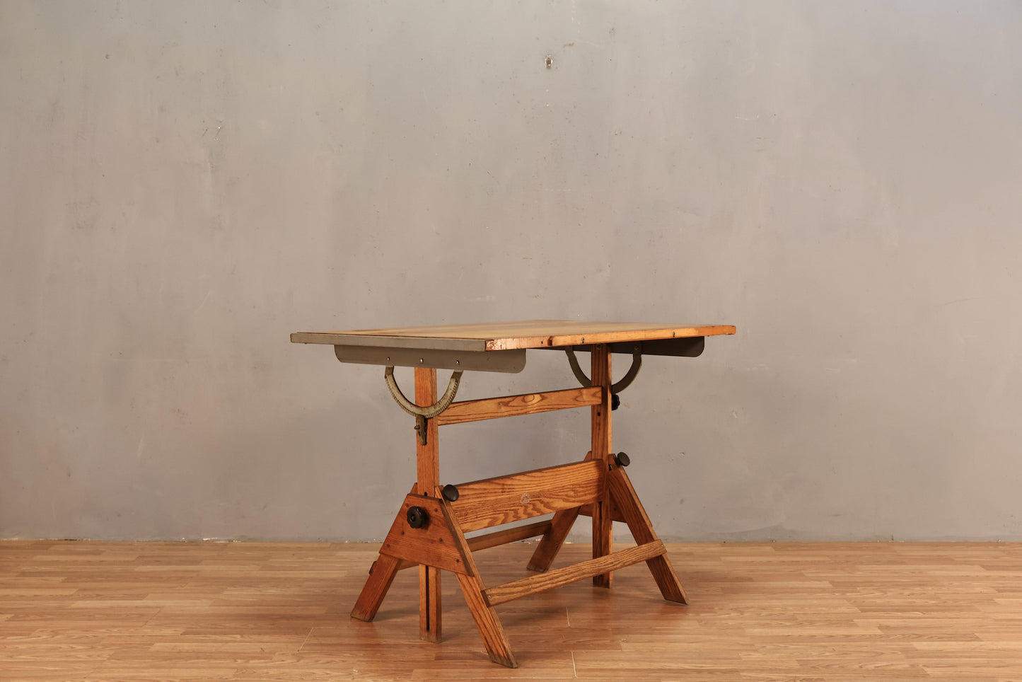 Anco Oak & Pine Drafting Table - ONLINE ONLY