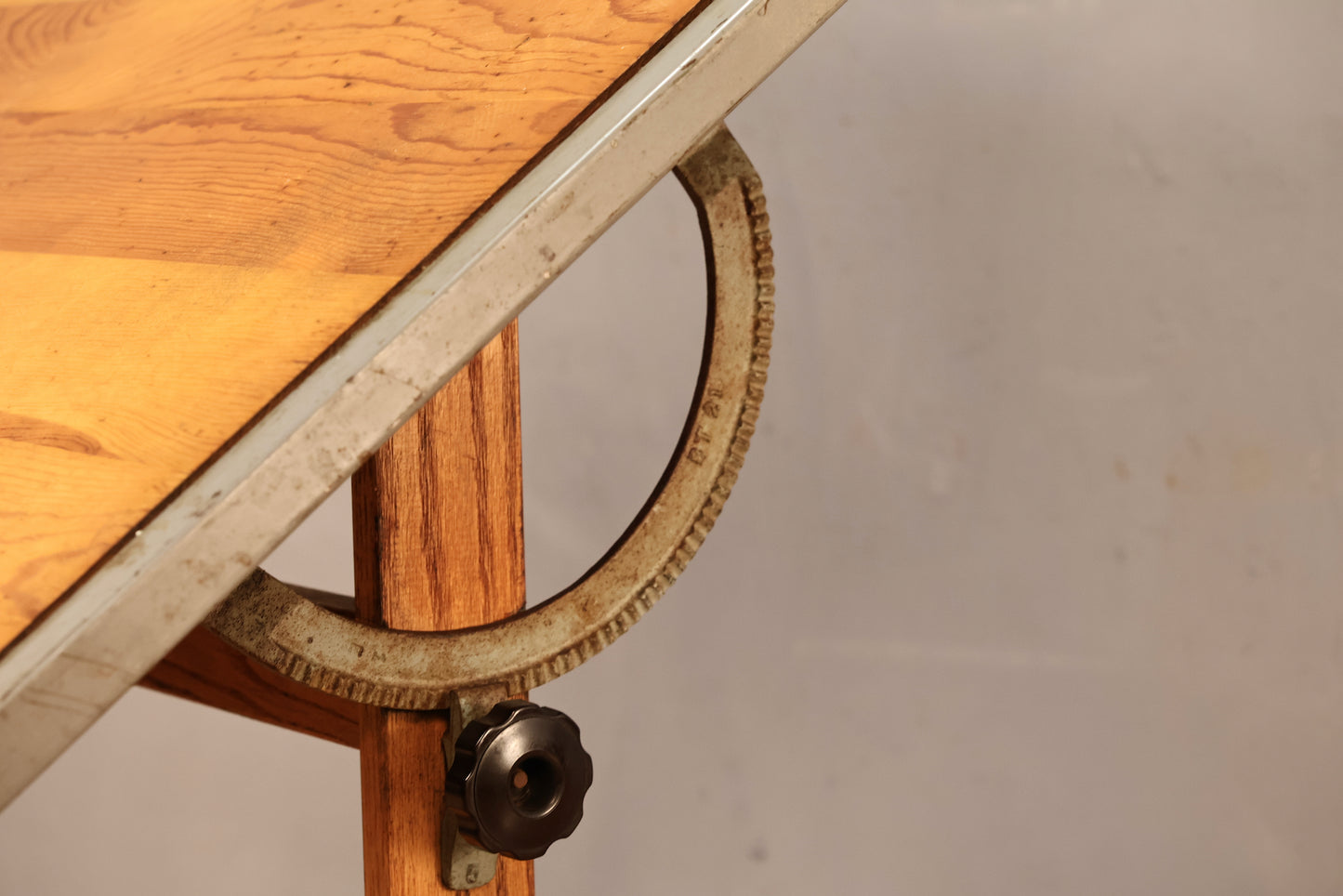 Anco Oak & Pine Drafting Table - ONLINE ONLY