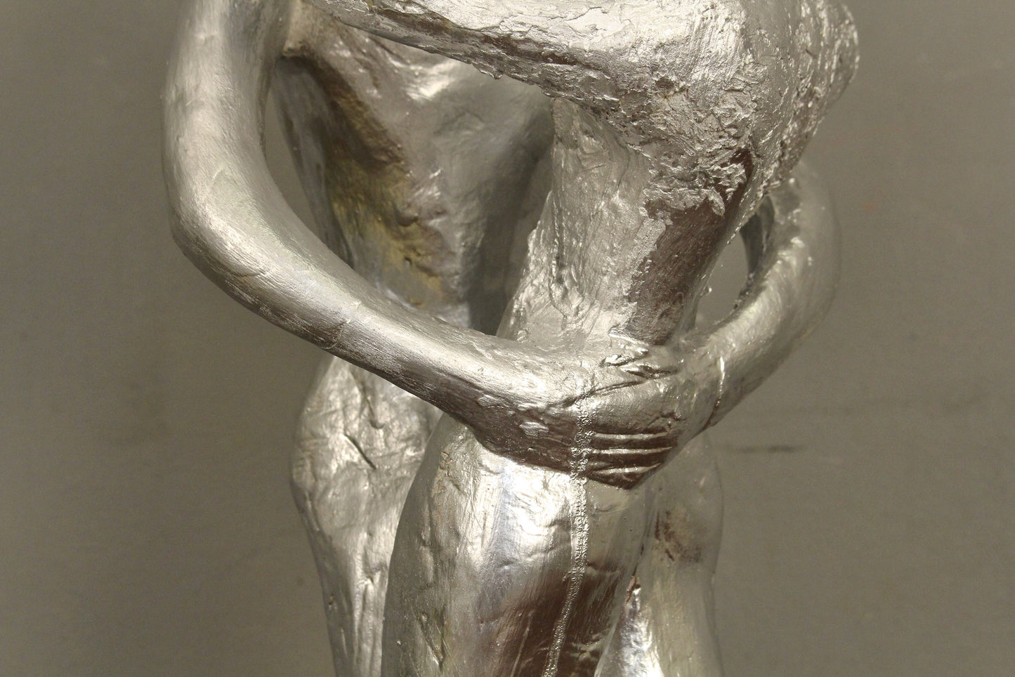1960s "Embrace" Silver Sculpture